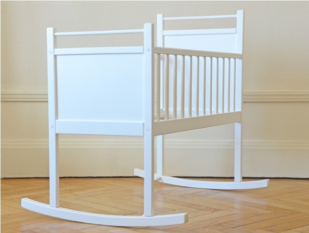 berceau bébé en bois a bascule