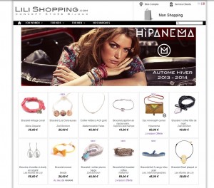 site bijoux et accessoires Lili Shopping