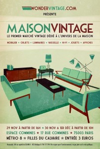 affiche maison vintage